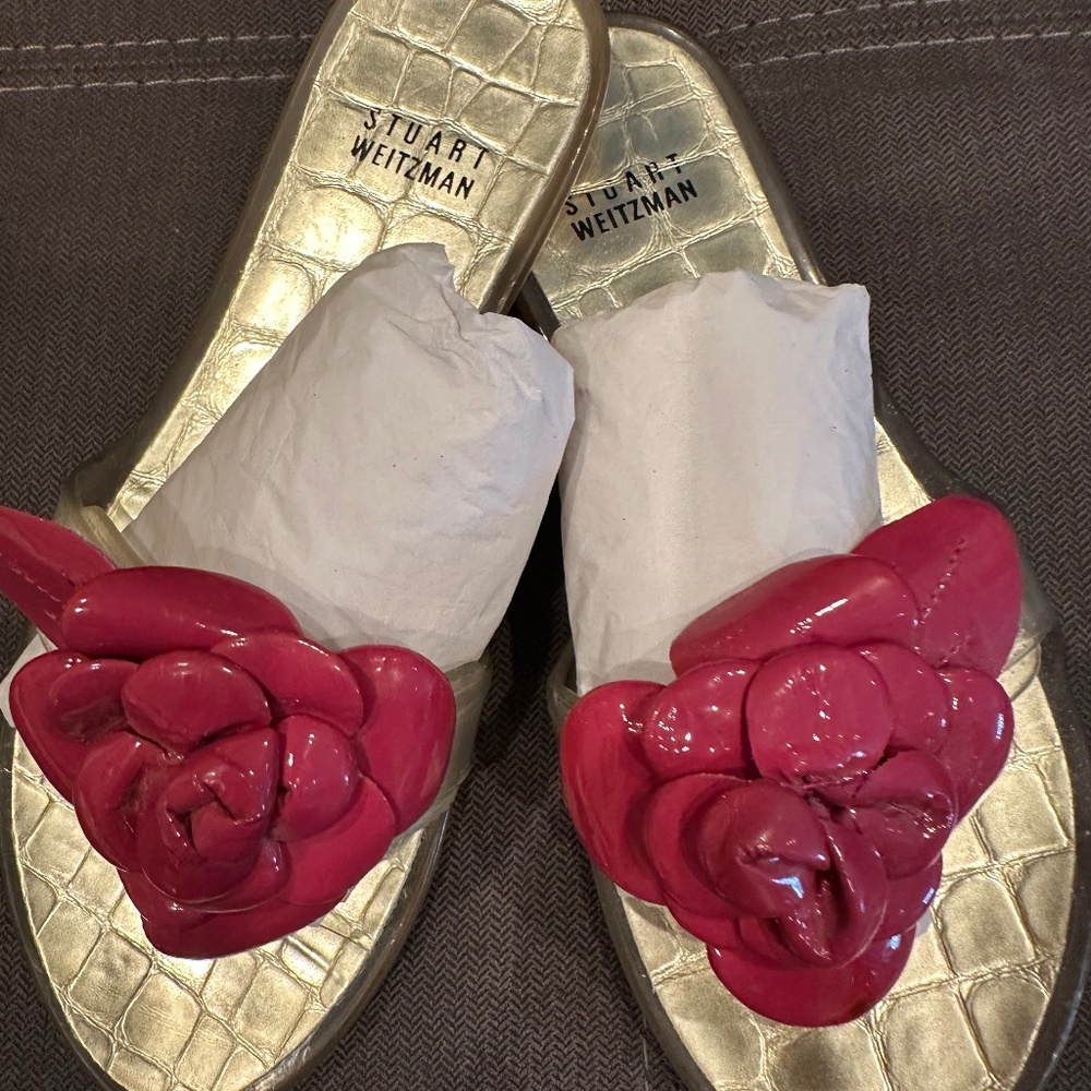 Stuart Weitzman Flower Sandals